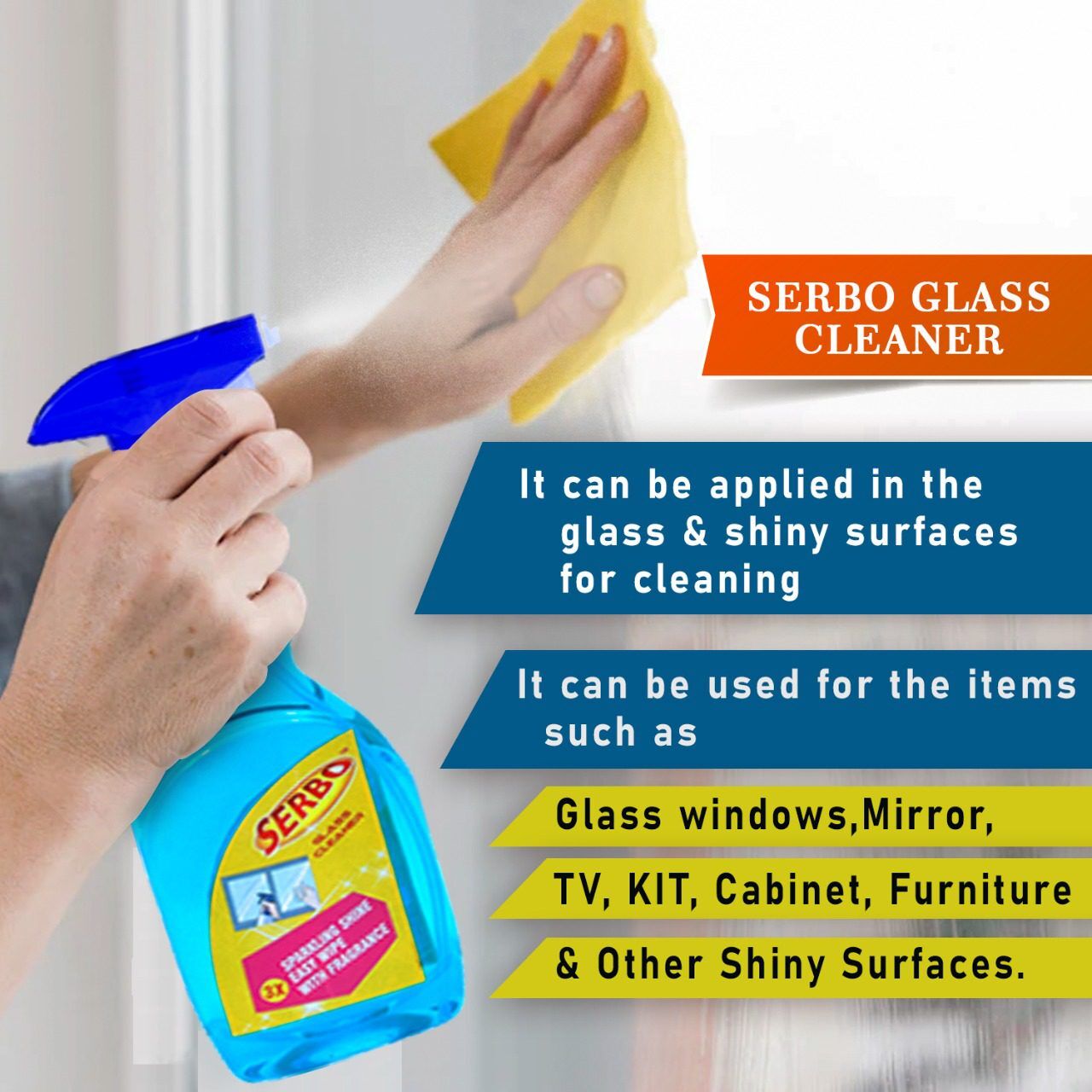 Glass cleaner spray