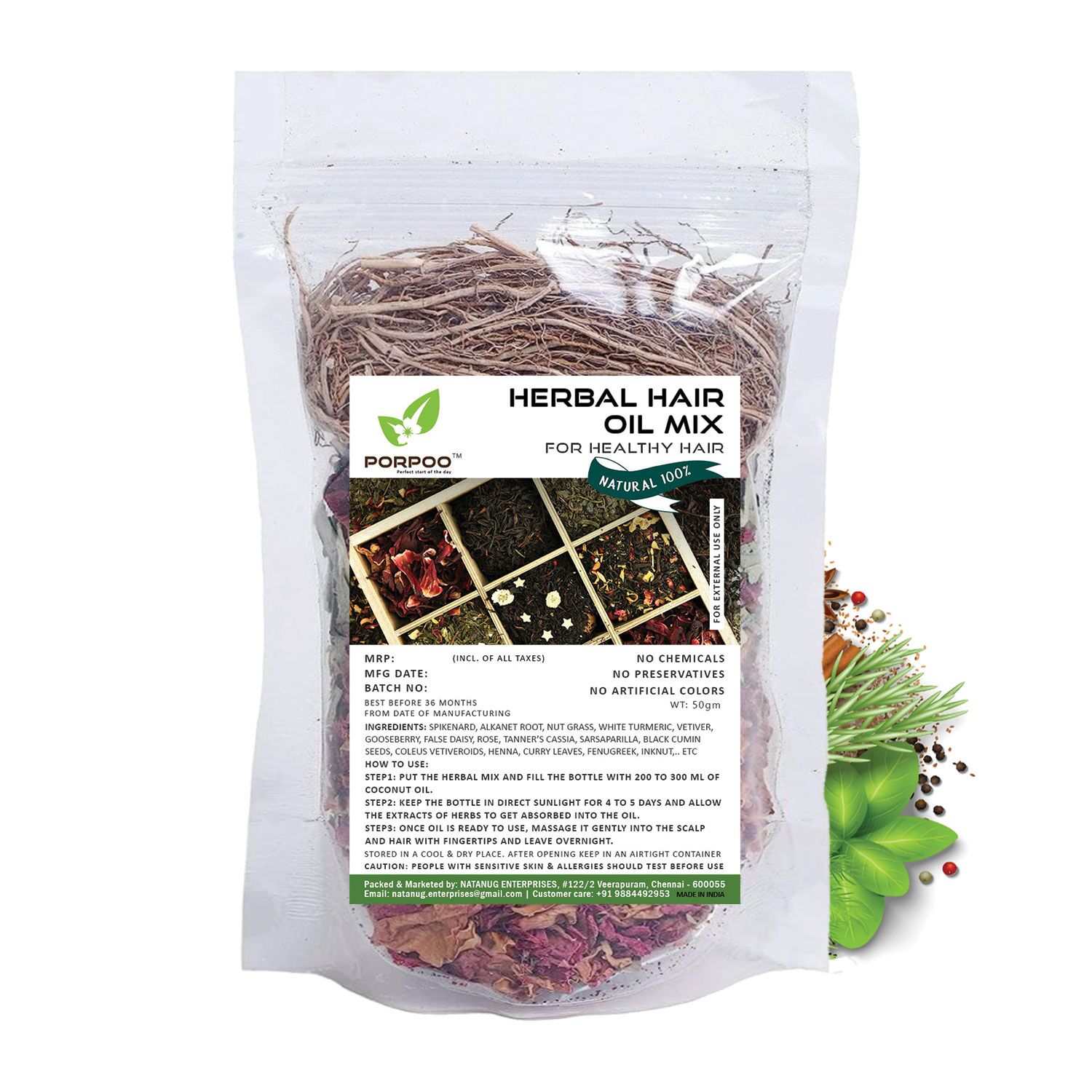 jadibuti herbal hair oil mix