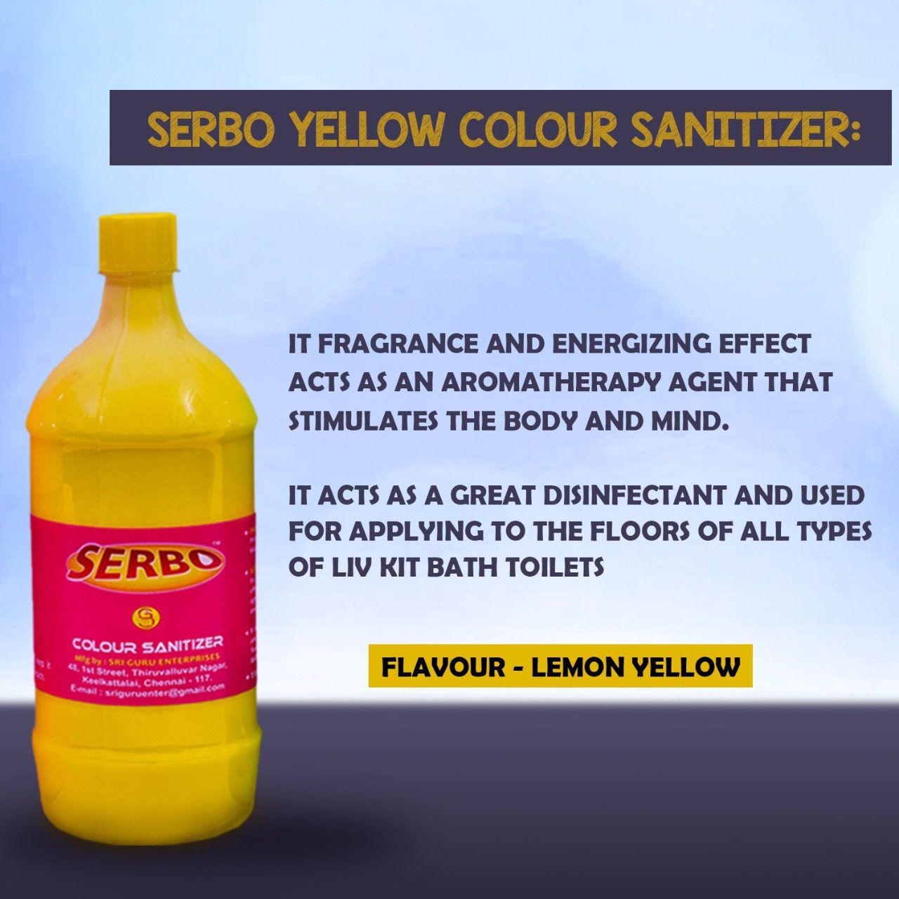 Yellow Phenyl disinfectant Liquid