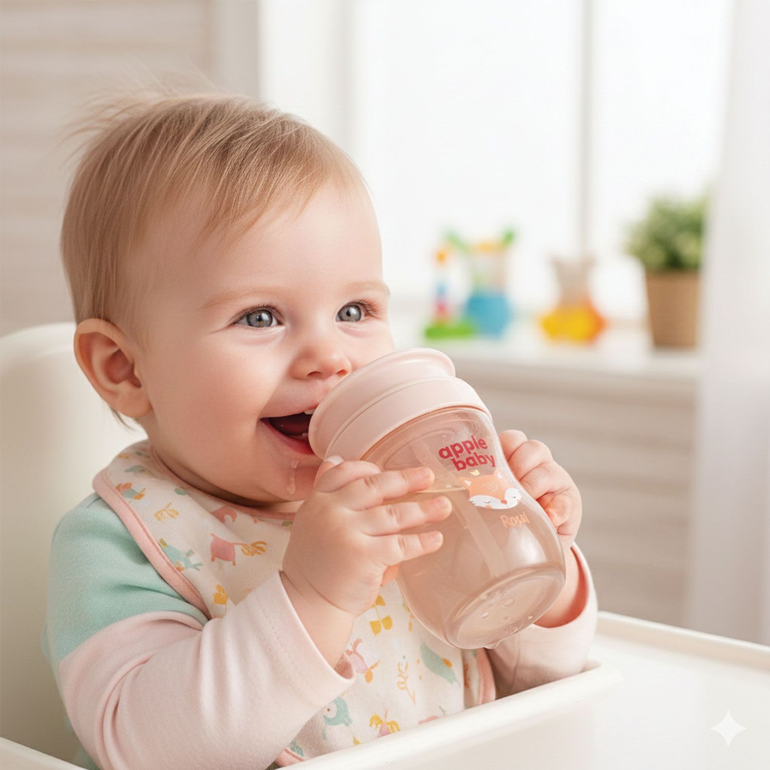 360° Spill-Proof Sipper Cup Pink 5