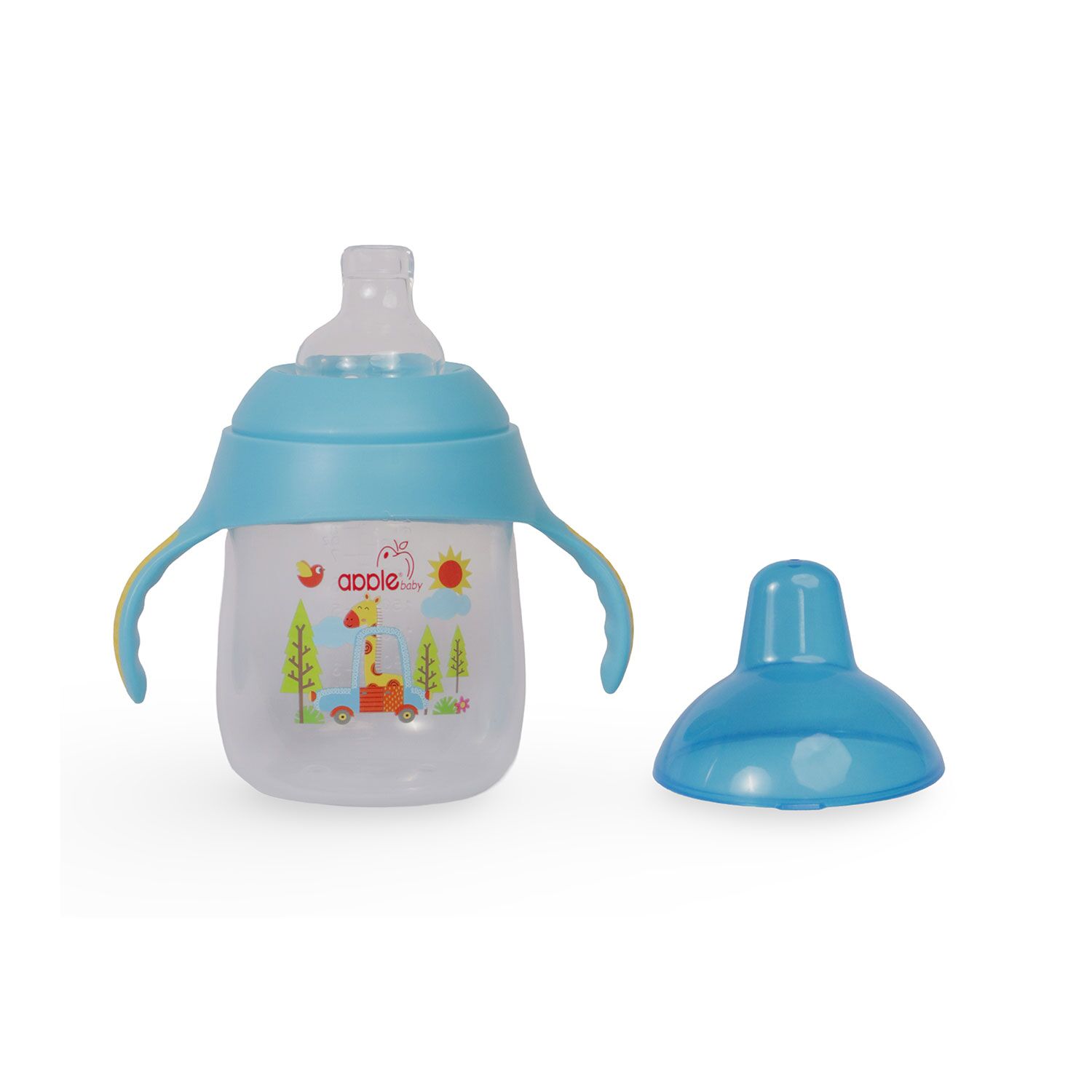 Soft-Silicon-Spout-Sipper-Cup-Blue-2