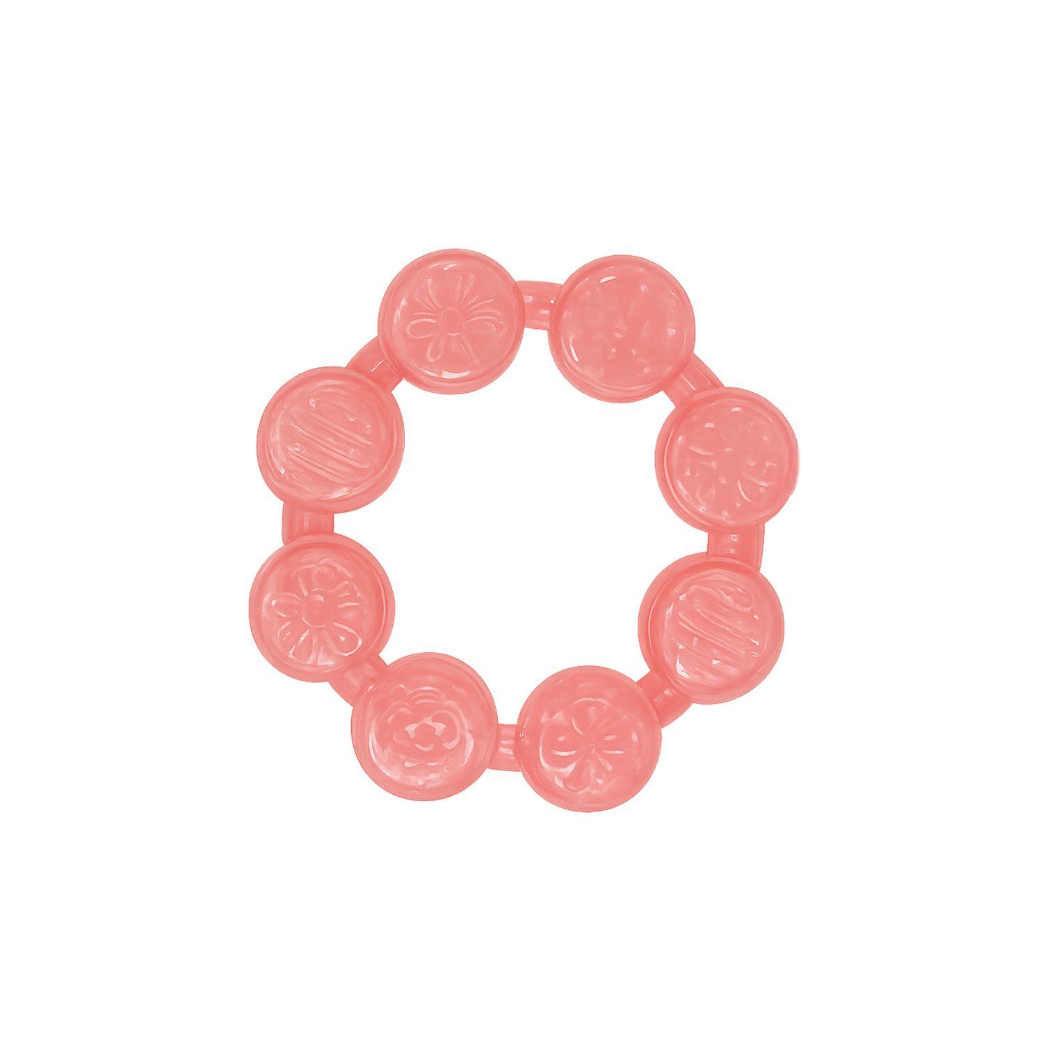Water-filled-baby-teether-ring--orange